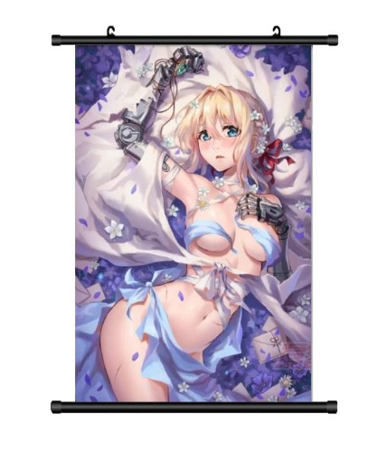 KARMA-X Large 60 x 90 cm Violet Ever-Garden Kakemono Roll Picture Anime Manga Fabric Poster Wallscroll Poster Wall Decoration Gift Violet