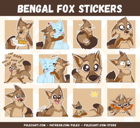 Fox Stickers 4