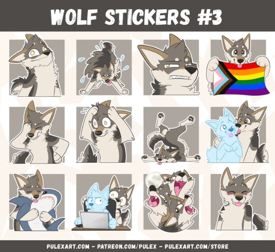Wolf Sticker Pack
