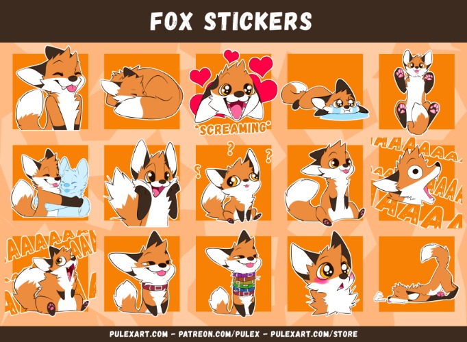 Fox Stickers 3