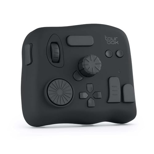 TourBox NEO, Custom Controller for Photo Video Editing, Color Grading, Ilustration, Mac/Windows, Adobe Photoshop Lightroom Premiere Illustrator Davinci Resolve After Effects Final Cut Pro Keyboard - No Storage Bag