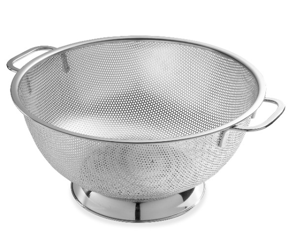 Bellemain Metal Colander with Handle - Pasta, Spaghetti, Berry, Fruit, Vegetable, Kitchen Food Strainer Basket - 18/8 Stainless Steel Colander Bowl - Pot Drainer for Cooking, Sifter Strainer, 5 Qt - 5 Quart