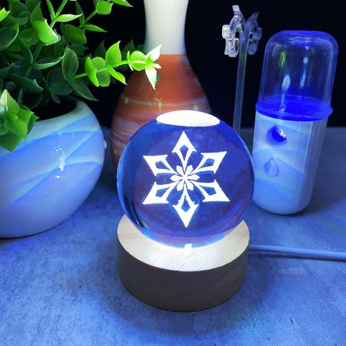 Genshin Impact Element LED Lights: Enchanting Decor - Cryo