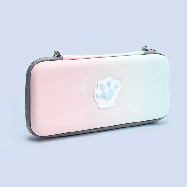 Pastel Cat Paw Nintendo Switch Case Cute Switch Lite Carrying Case - Gradient / Switch