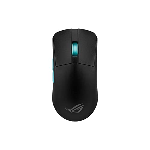 ASUS ROG Harpe Gaming Wireless Mouse, Ace Aim Lab Edition, 54g Ultra-Lightweight, 36,000 DPI Sensor, 5 Programmable Buttons, Tri-Mode Connectivity (2.4GHz RF, Bluetooth, Wired), ROG SpeedNova, Black - BLACK