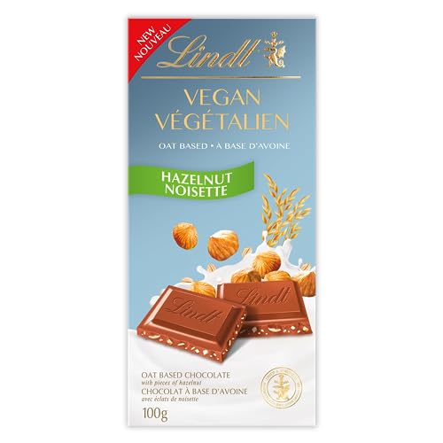 Lindt Vegan Hazelnut Chocolate Bar, 100 Grams