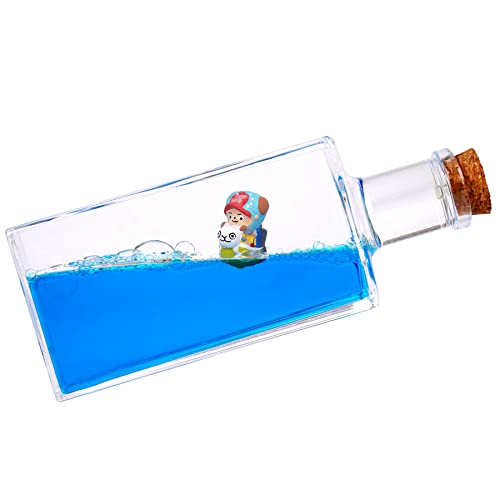 Honsheng Unsinkable Boat Pirate Ship in a Fluid Drift Bottle Acrylic Liquid Wave Cruise Ship Model Toy Paperweight Desk Sensory Toy Gifts for Boys Girls (Going-Merry L) - Going-merry L