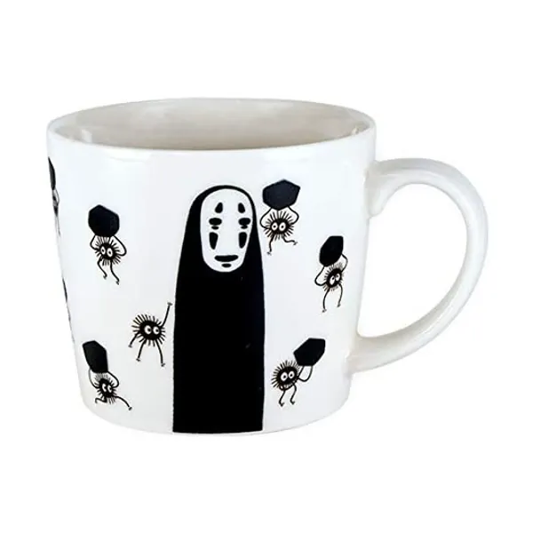 
                            Studio Ghibli via Bluefin Benelic Spirited Away Mysterious Color Changing Teacup Mug with No Face and Soots White, Approx. 3"
                        