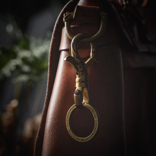 Flower Keychain | Brass