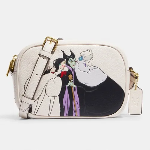 Disney X Coach Mini Jamie Camera Bag With Villains Motif