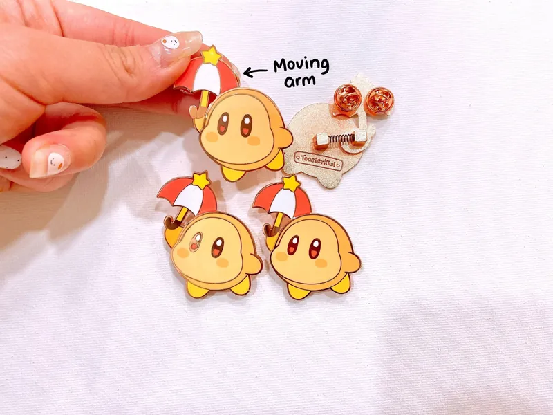 WaddleDee Bobble Pin 2&quot; (movable arm)