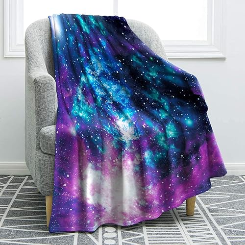 Jekeno Galaxy Blanket Gifts for Adults Kids, Space Themed Gifts for Women Men, Christmas Birthday Valentine's Day Gifts for Girls Boys, Galaxy Throw Decor for Home Bedroom Living Room Bed Couch - Galaxy2 - 60"x80"
