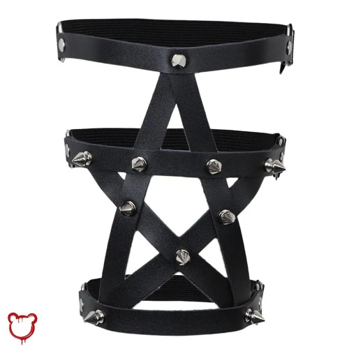 Faux Leather Leg Garter Option