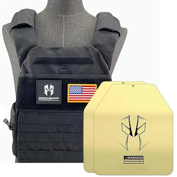 Weighted Vest Men 20lbs with weights : Curved Weight Vest Plates Pair Included - Weight Vest for Men Workout 20 Pounds with phone pocket. 20lb Weighted Vest for Men and Women with adjustable weights - Chaleco con peso para entrenar- Murph Weighted Vest, Wods, Training vest, Running, Walking, Rucking. Strength Training weight vests