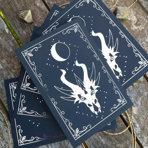 Reusable blank D&D Monster/NPC statblock cards - ttrpg accessory