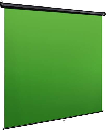 Elgato Green Screen MT - Wall-Mounted Retractable Chroma Key Backdrop with Wrinkle-Resistant Fabric for background removal for Streaming, Video Conferencing, on Instagram, TikTok, Zoom, Teams, OBS - Key Backdrop