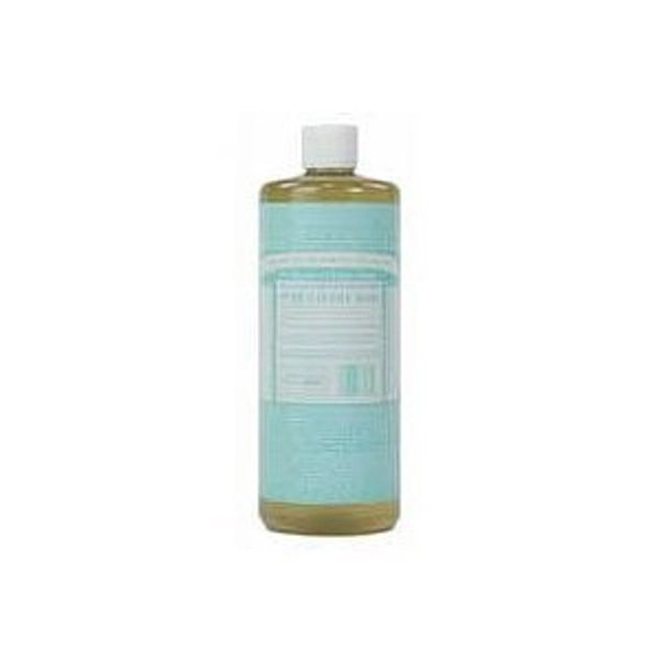 Dr. Bronner’s - Pure-Castile Liquid Soap (Baby Unscented, 473 mL, 2-Pack) - Made with Organic Oils, 18-in-1 Uses: Face, Hair, Laundry and Dishes, For Sensitive Skin and Babies, No Added Fragrance