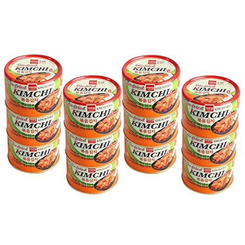 Wang Korean Canned Stir-Fried Kimchi, 5.64 Ounce, Pack of 12 - Kimchi 5.64 Ounce (Pack of 12)