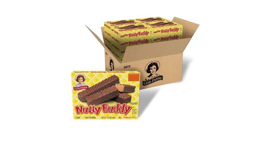 Little Debbie Nutty Buddy 96 Twin-Wrapped Wafer Bars, Chocolate, 12 Ounce (Pack of 16) - Chocolate 12 Ounce (Pack of 16)