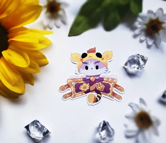 YuuBee Yuumi Sticker | League of Legends | Yuumi | Vinyl Sticker | Laptop Sticker | Waterproof