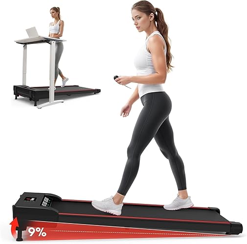 Sperax Walking Pad,2.5HP Under Desk Treadmills for Home,320 Lbs Capacity 3 in 1 Portable Walking Treadmill - Remote control electric lift