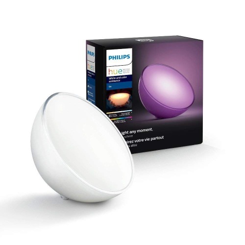 Philips Lighting 7146060PH Philips Hue Go - Lampe d'ambiance nomade - Pilotable via smartphone avec le pont hue Synthétiques 6 watts, Blanc