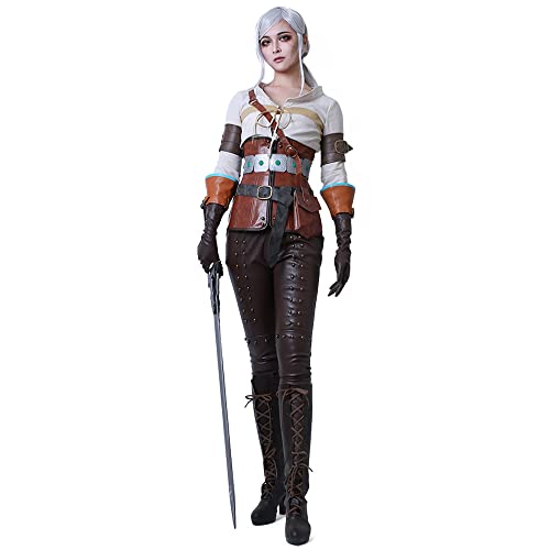 miccostumes Women's Game Cosplay Costume with Belts Gloves and Bags - Small