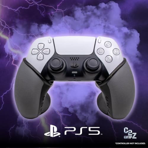 C2 Gripz Controller Grips Compatible with PlayStation 5 | Ergonomically Engineered for Performance and Comfort | Non-Slip | Medium - Medium