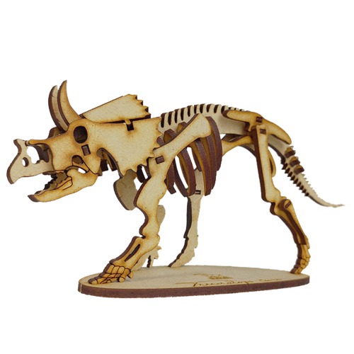 Juvenile Triceratops 3D Wooden Puzzle
