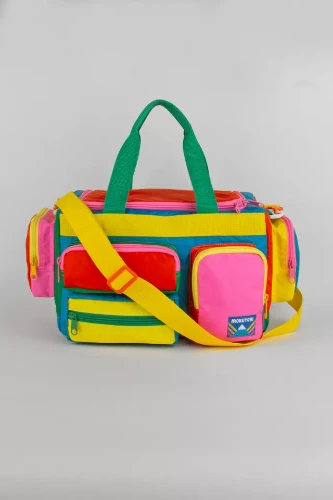 Mokuyobi Camp Colorblock Weekender Travel Duffle Bag