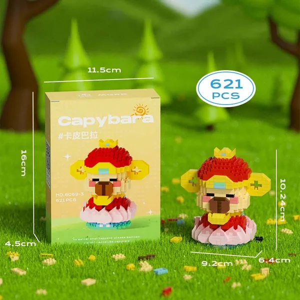 Capybara Building Blocks Cute Capybara Toy Blocks - A