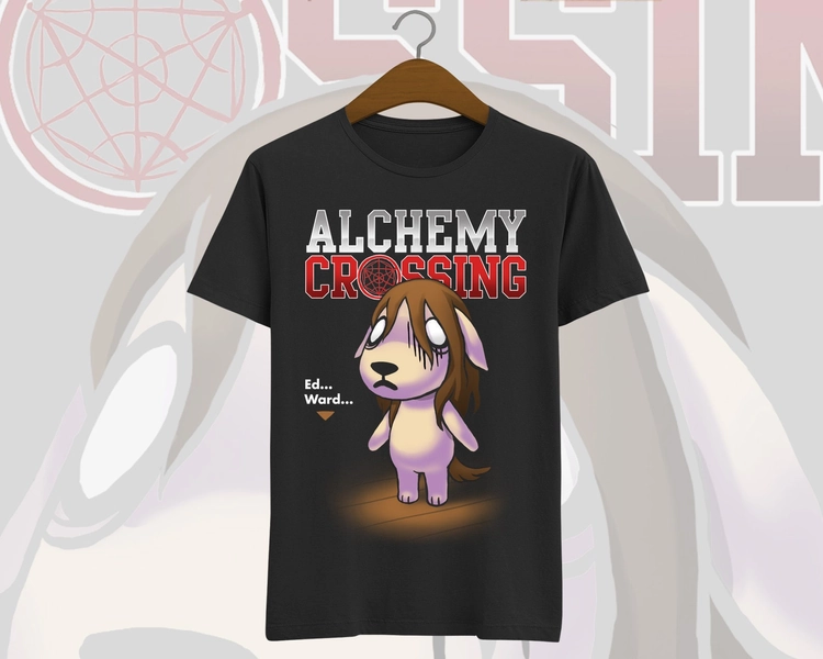 Alchemist Crossing - Animal crossing T-shirt - FMA anime shirt - Tom Nook - Isabelle - Edward - Nina
