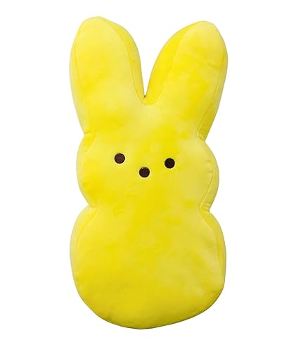 Just Born Peeps Plush 15-Inch Bunny | Easter (Yellow) 6wide*8long*15tall inch - Yellow