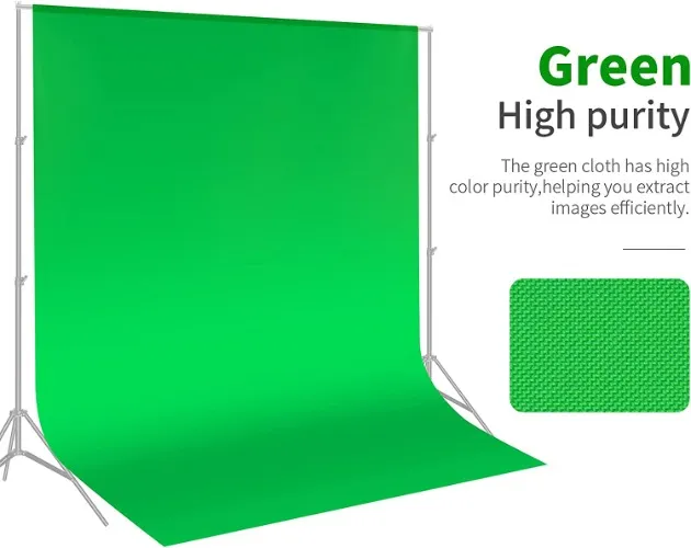 Neewer 6 x 9FT / 1.8 x 2.8M PRO Photo Studio 100% Pure Muslin Collapsible Backdrop Background for Photography,Video and Televison (Background ONLY) - GREEN: Amazon.co.uk: Electronics & Photo