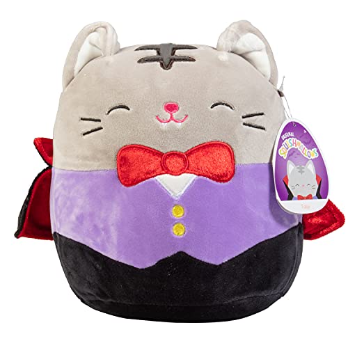 Squishmallow 8" Tally The Cat Vampire - Official Kellytoy Halloween Plush - Cute and Soft Stuffed Animal Toy - Great Gift for Kids - Ages 2+