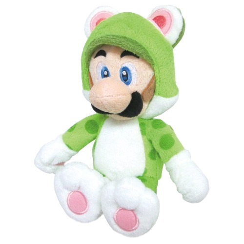 Super Mario 3D World Series Neko Cat Luigi 10" Plush
