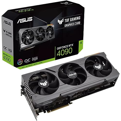 ASUS TUF GeForce RTX® 4090 OC Edition Gaming Graphics Card (PCIe 4.0, 24GB GDDR6X, HDMI 2.1a, DisplayPort 1.4a) - Triple Fans - TUF-RTX4090-O24G-GAMING