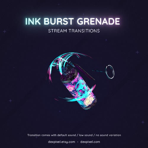 Grenade Flashbang Ink Explosion Stream Transition