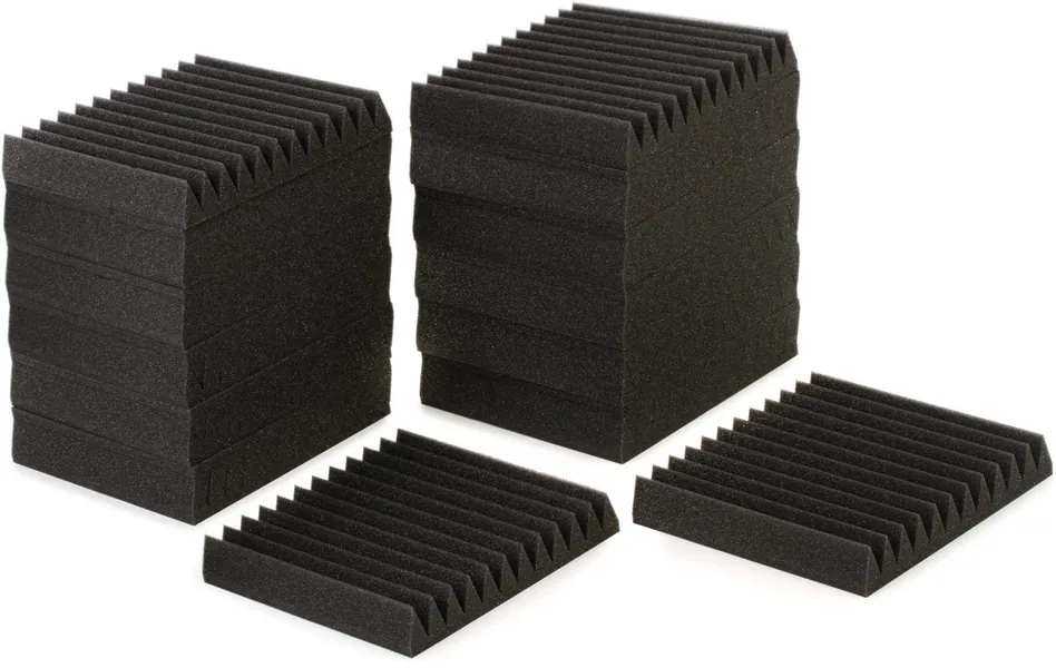 Auralex 2 Inches Studiofoam Wedgies 1 X1 FootAcoustic Panel 24-Pack - Charcoal - 24 - Pack