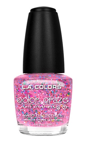 L.A. Colors Craze Nail Polish, Candy Sprinkles, 0.44 Fluid Ounce - Candy Sprinkles - 0.44 Fl Oz (Pack of 1)
