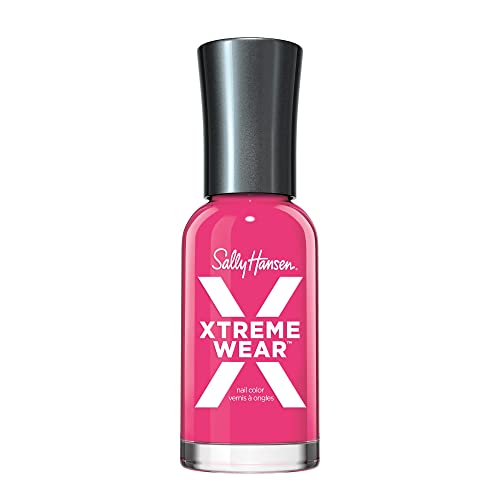Sally Hansen Xtreme Wear Nail Polish, Streak-Free, Shiny Finish, Long-Lasting Nail Color, Pink Punk, 0.12 fl oz - Pink Punk - 0.4 Fl Oz (Pack of 1)