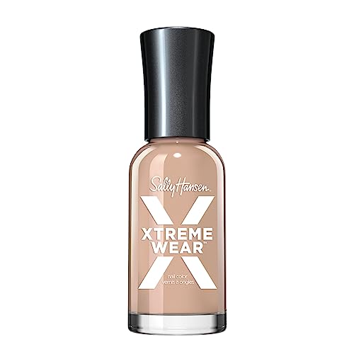 Sally Hansen Xtreme Wear Nail Polish, Streak-Free, Shiny Finish, Long-Lasting Nail Color, Bare it All, 0.12 fl oz - Bare It All - 0.4 Fl Oz (Pack of 1)