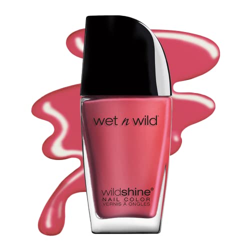 wet n wild Wild Shine Nail Polish, Pink Lavender Crème, Nail Color - Lavender Crème - 0.41 Fl Oz (Pack of 1)