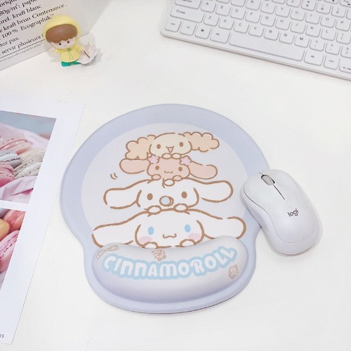 Kawaii Mousepad With Wrist Support - 2 / 25x22cm