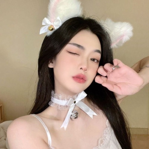 Cosplay Cat Ears - White