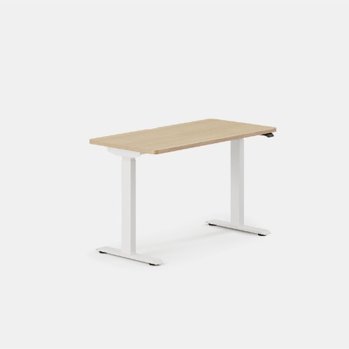 Duo Standing Desk - Woodgrain / White / 36 inches x 24 inches