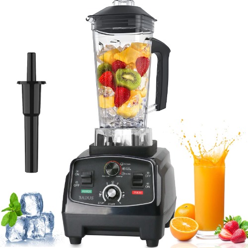 Mixer, Large Capacity, Commercial Blender, Commercial Blender, 2 L Multifunction Juicer, 1400 W Timer Function - 48,000 RPM High Speed Rotation, Vegetables, Fruits, Ice Crushing, Smoothie, Mill Mixer, Food Processor, Baby Food, Professional Mixer with Multiple Functions in 1, Overheating Protection, Washable, Easy Operation, For Home and Commercial Use - 2L (型番HS-200D)