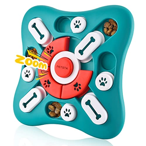 Dog Puzzle Toys, Squeaky Treat Dispensing Dog Enrichment Toys for IQ Training and Brain Stimulation, Interactive Mentally Stimulating Toys as Gifts for Puppies, Cats, Small, Medium, Large Dogs - Level2-UFO