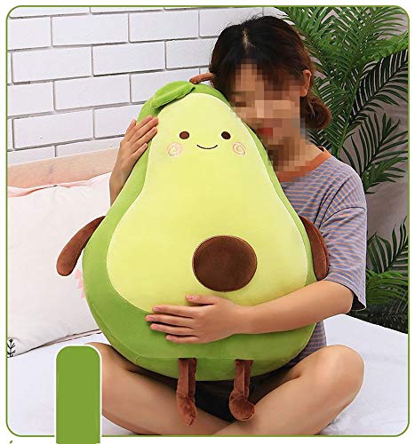 XICHEN 27 Inch Green Large Simulation Avocado Plush Toy Doll Sleeping Pillow Doll Doll, Holiday Warm Gift Plush Toy Pillows (Seated) - Seated