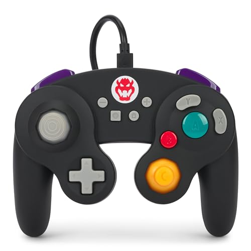 PowerA GameCube Style Wired Controller for Nintendo Switch - Bowser - Black Bowser